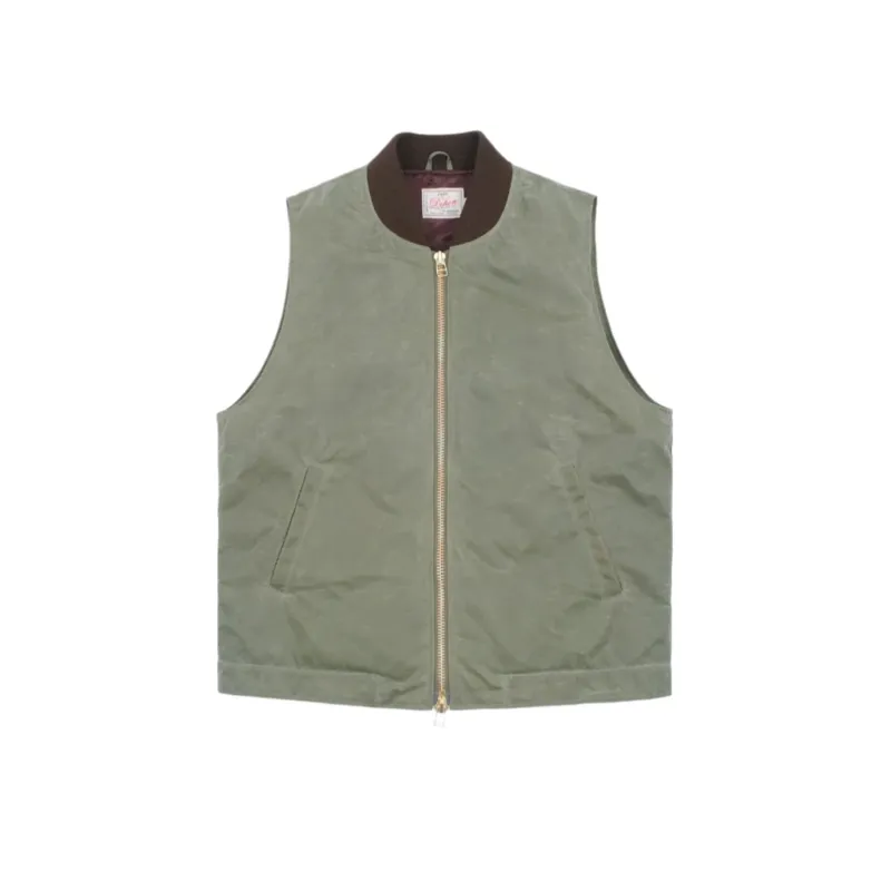 Flight Vest Light Moss Everwax sold by Brooklyn Clothing Co.