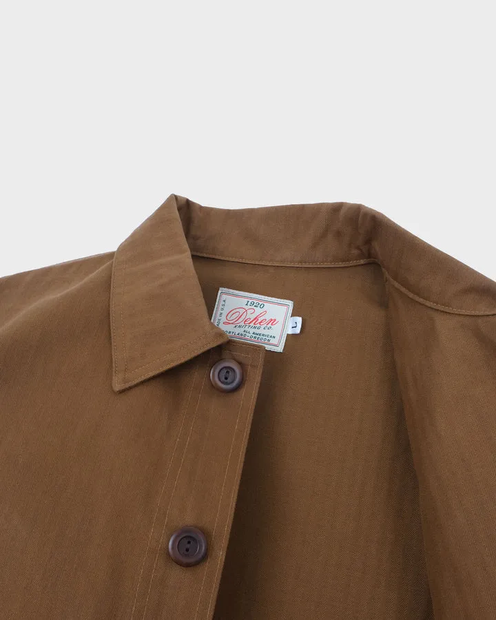 Woven Chore Coat Nicotine sold by Brooklyn Clothing Co. product image thumbnail 4
