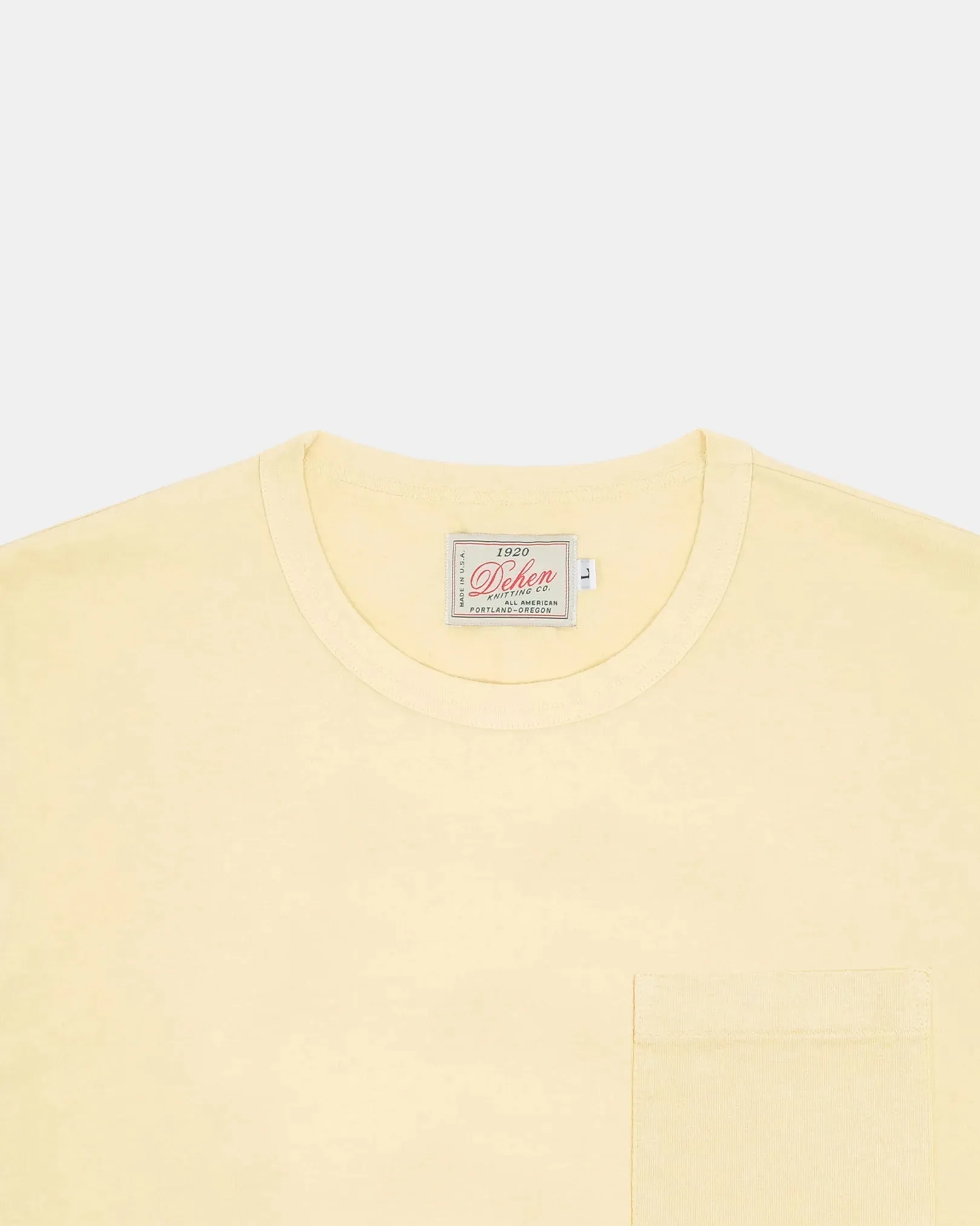 Heavy Duty Pocket Tee Lemon sold by Brooklyn Clothing Co. product image thumbnail 2