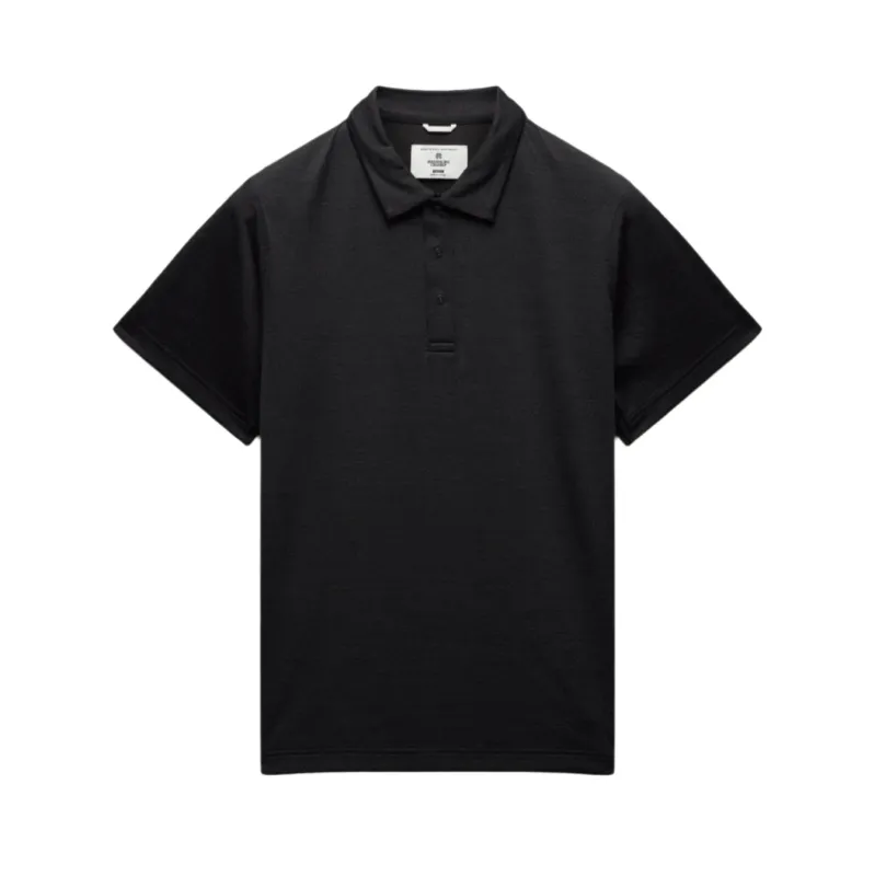 Solotex Mesh Tiebreaker Standard Fit Polo Heather Black sold by Brooklyn Clothing Co.
