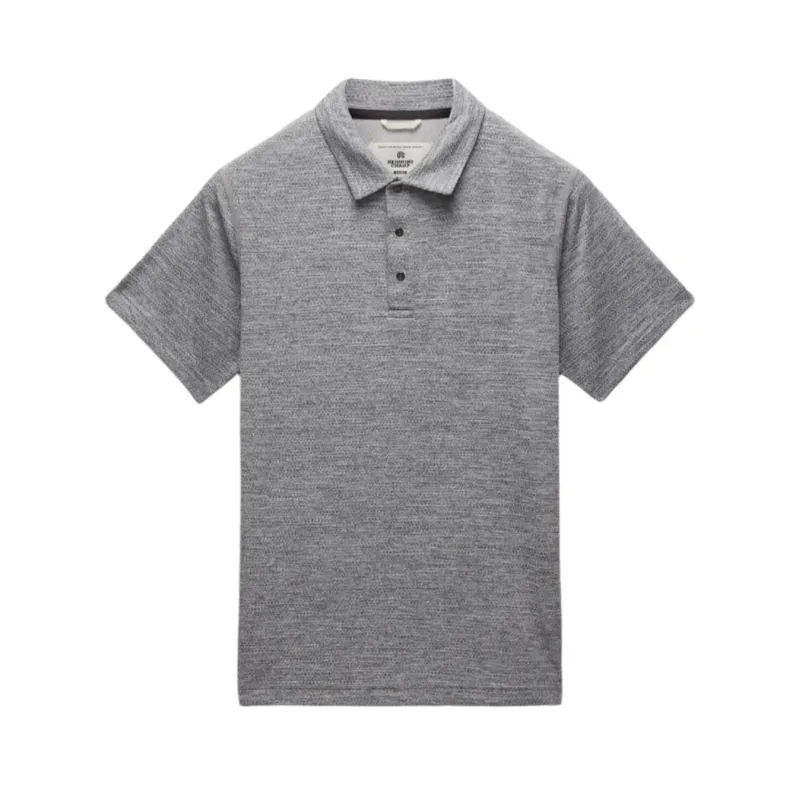 Solotex Mesh Tiebreaker Standard Fit Polo Heather Grey sold by Brooklyn Clothing Co.