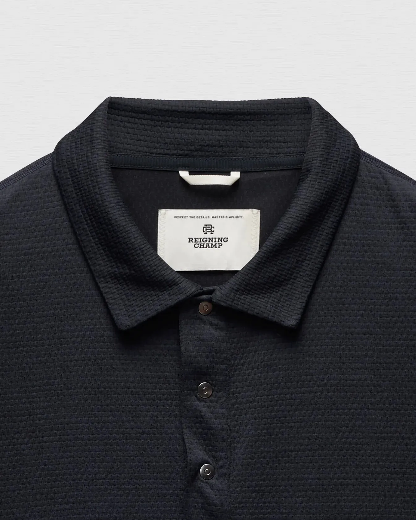 Solotex Mesh Tiebreaker Standard Fit Polo Navy sold by Brooklyn Clothing Co. product image thumbnail 3