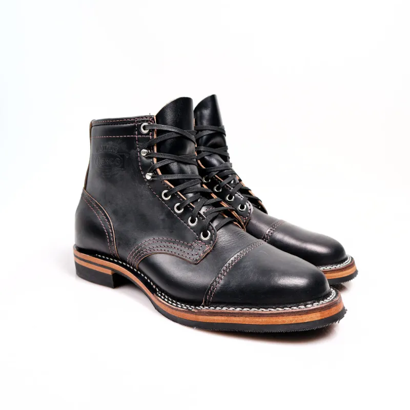 Wesco X Brooklyn Clothing Custom Hendrik Horween Black Teacore Horsehide sold by Brooklyn Clothing Co.