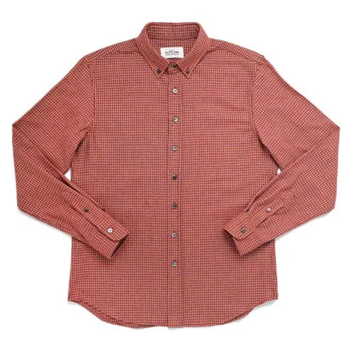 Sunset Micro Plaid Flannel Classic Shirt sold by Brooklyn Clothing Co.