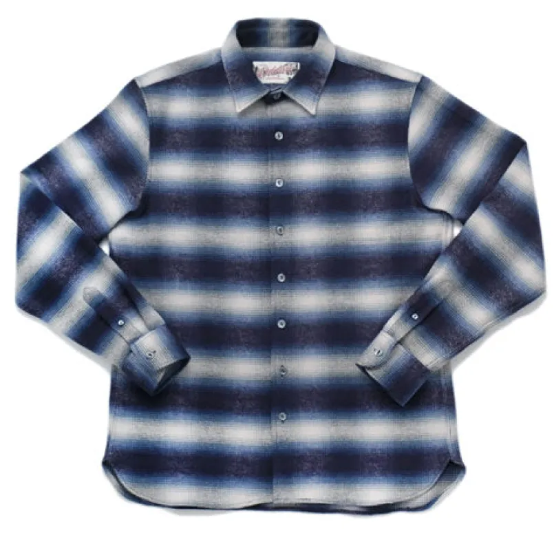 Blue Shadow Plaid Blanket Easy Shirt sold by Brooklyn Clothing Co.