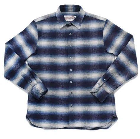 Blue Shadow Plaid Blanket Easy Shirt sold by Brooklyn Clothing Co.
