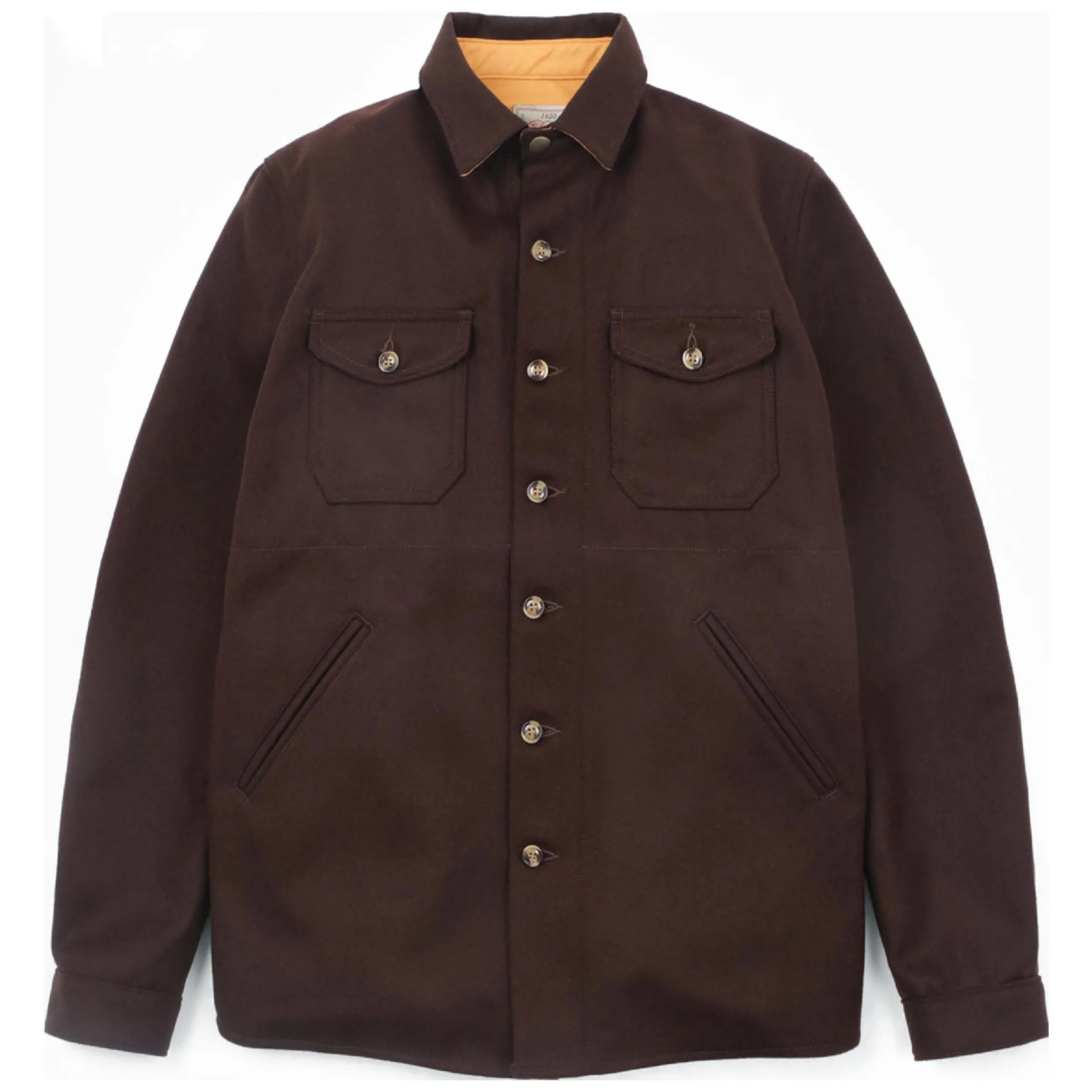 Crissman Overshirt Wool Brown sold by Brooklyn Clothing Co.