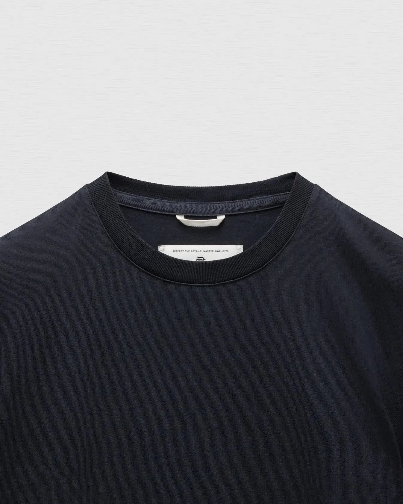 Midweight Jersey Standard T-Shirt Navy sold by Brooklyn Clothing Co. product image thumbnail 2
