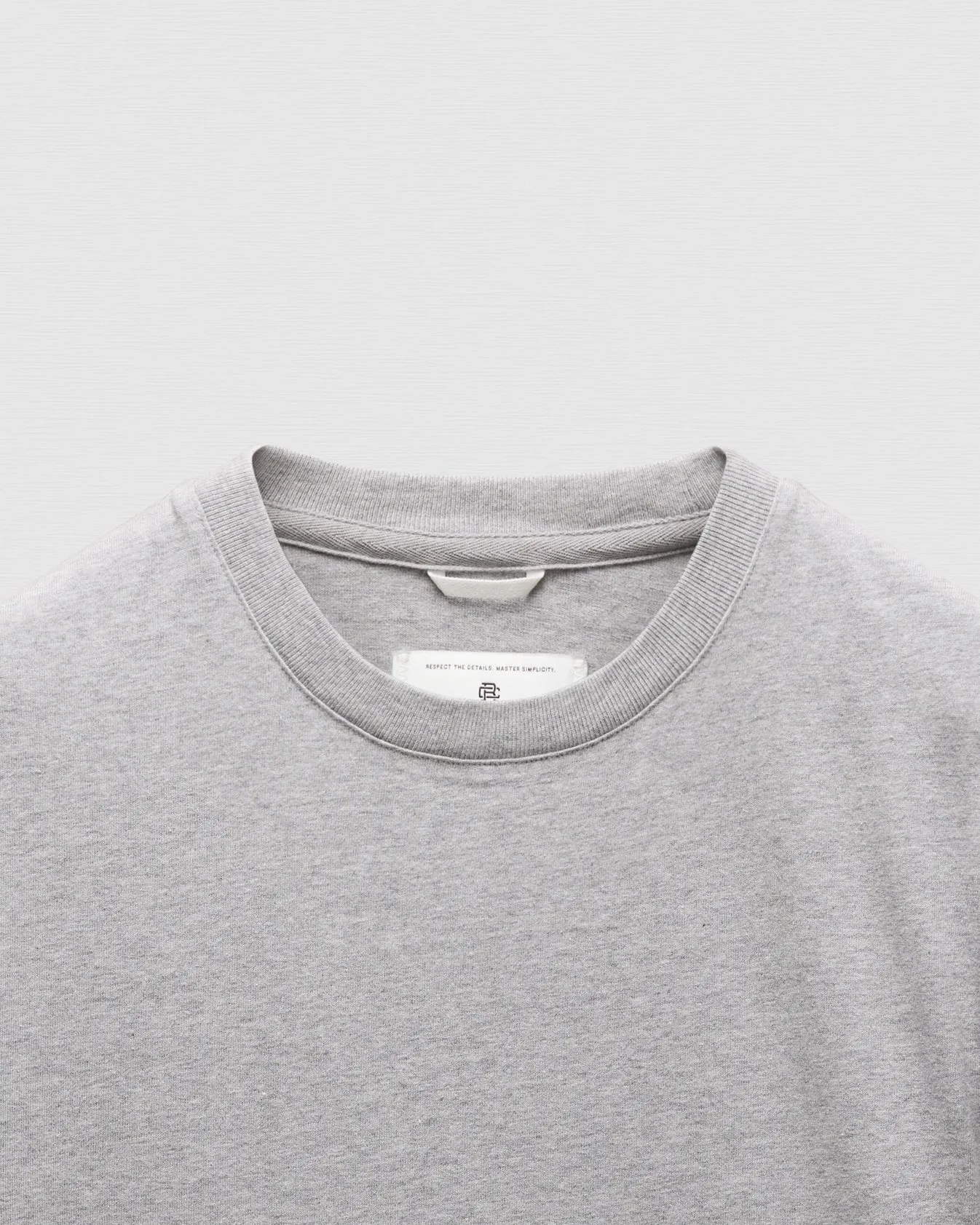 Midweight Jersey Standard T-Shirt Heather Grey sold by Brooklyn Clothing Co. product image thumbnail 2