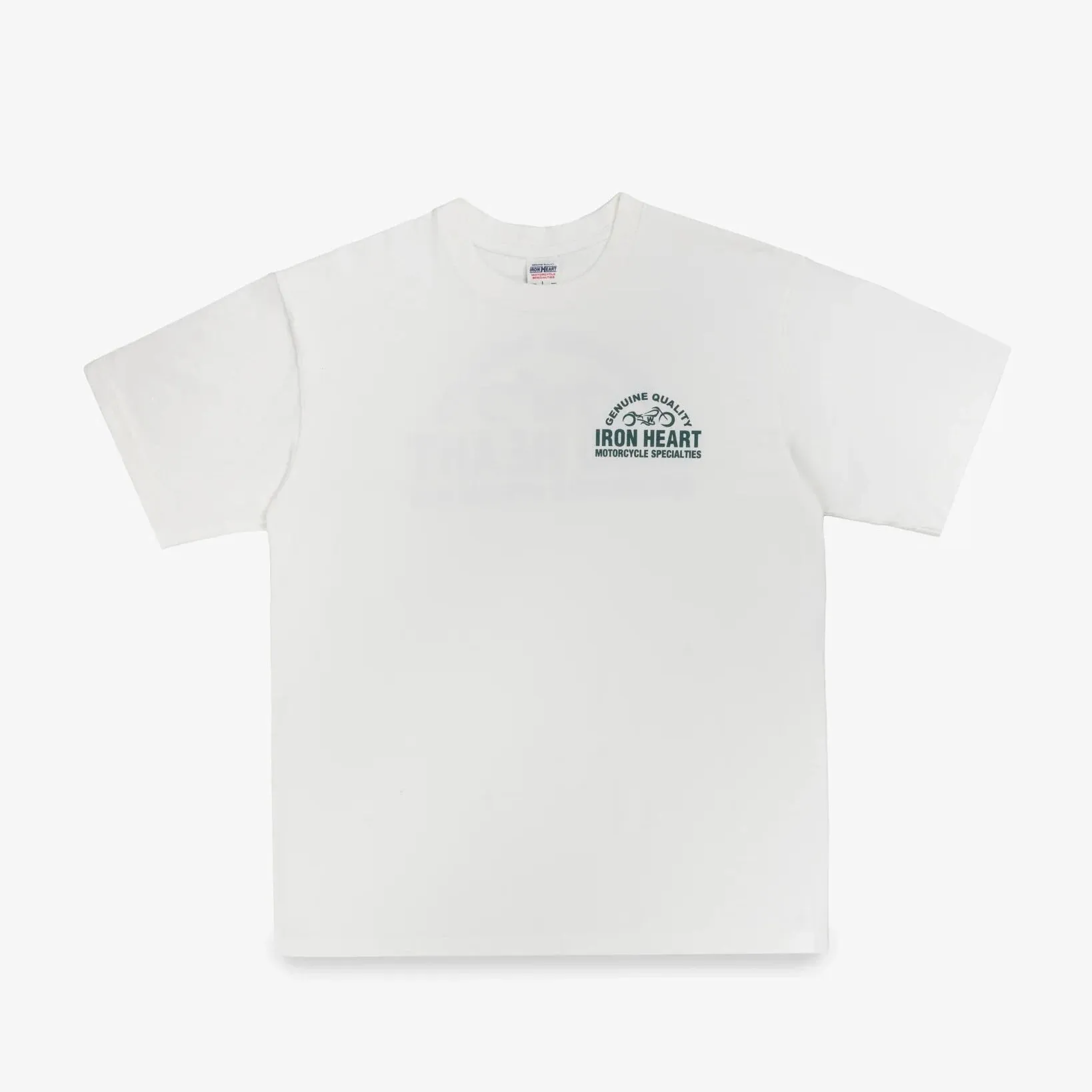 IHT-2504-WHT 7.5oz Printed Loopwheel Crew Neck T-Shirt White sold by Brooklyn Clothing Co.