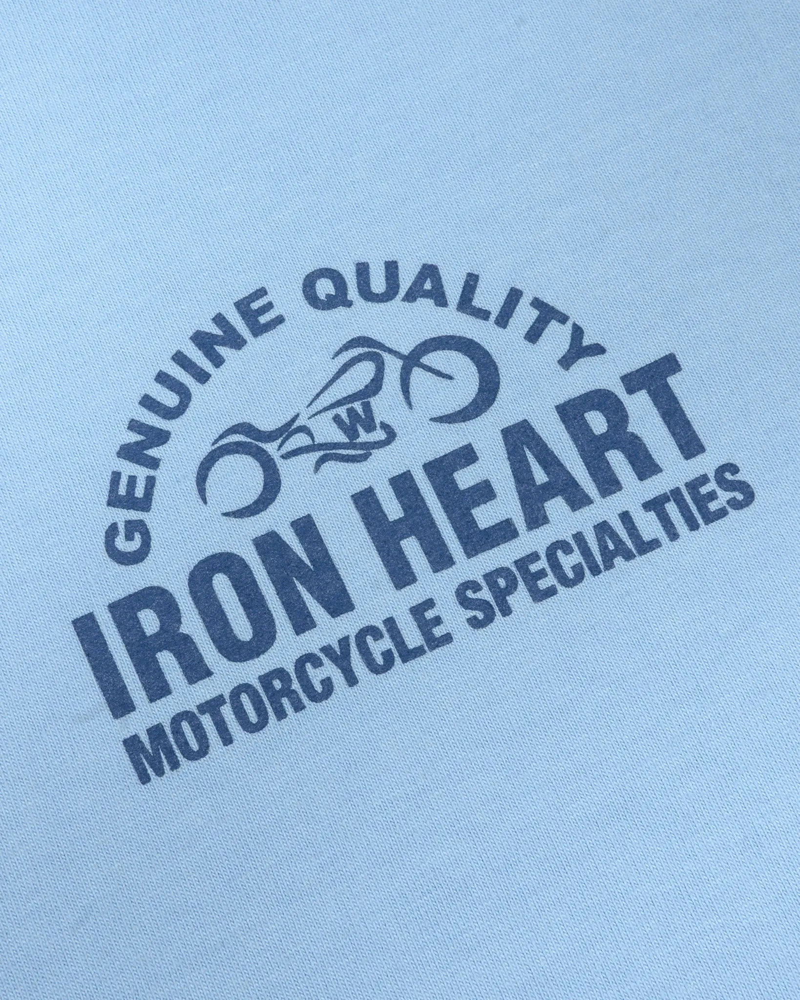 IHT-2504-SAX 7.5oz Printed Loopwheel Crew Neck T-Shirt Sax Blue sold by Brooklyn Clothing Co. product image thumbnail 4