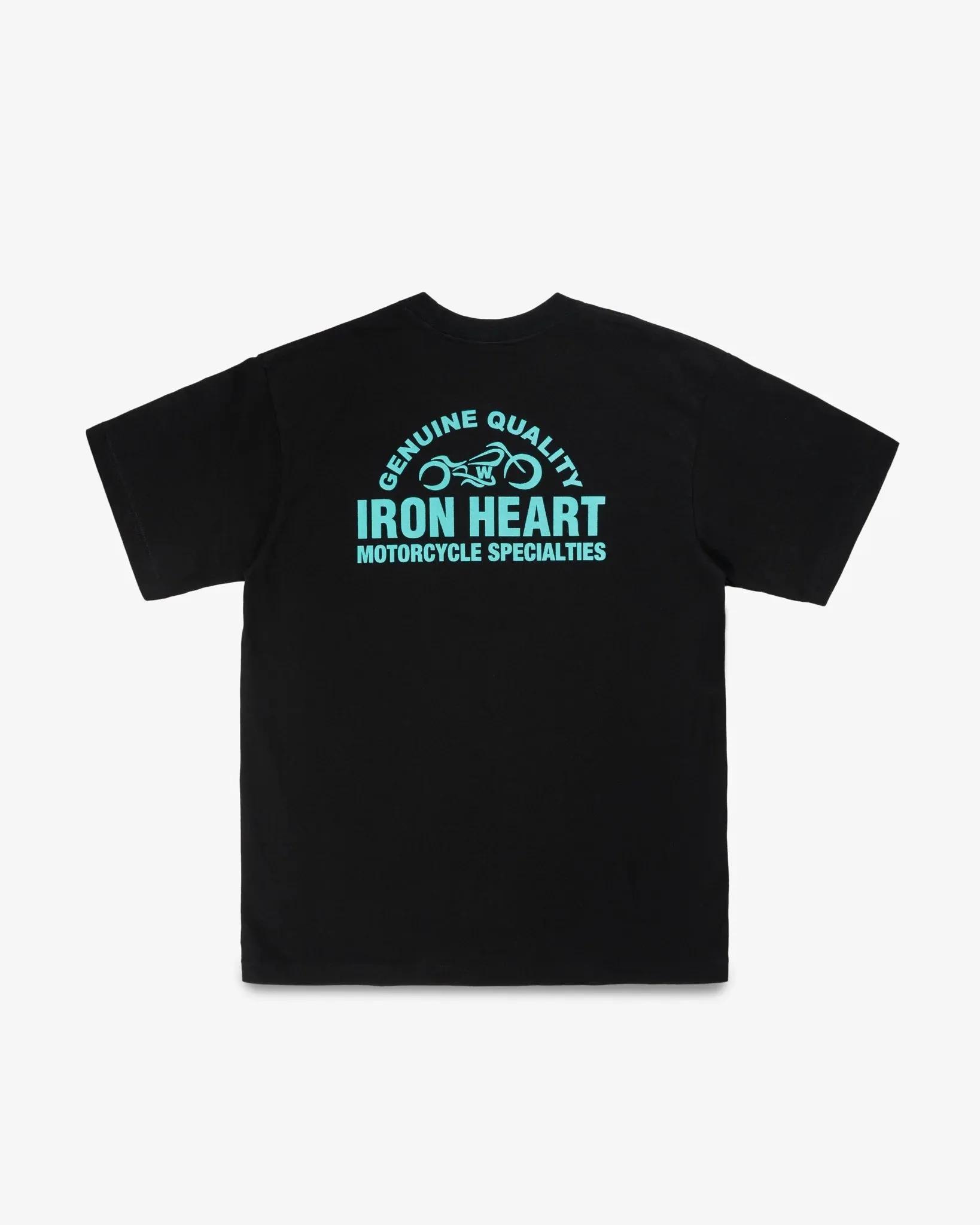 IHT-2504-BLK 7.5oz Printed Loopwheel Crew Neck T-Shirt Black sold by Brooklyn Clothing Co. product image thumbnail 4
