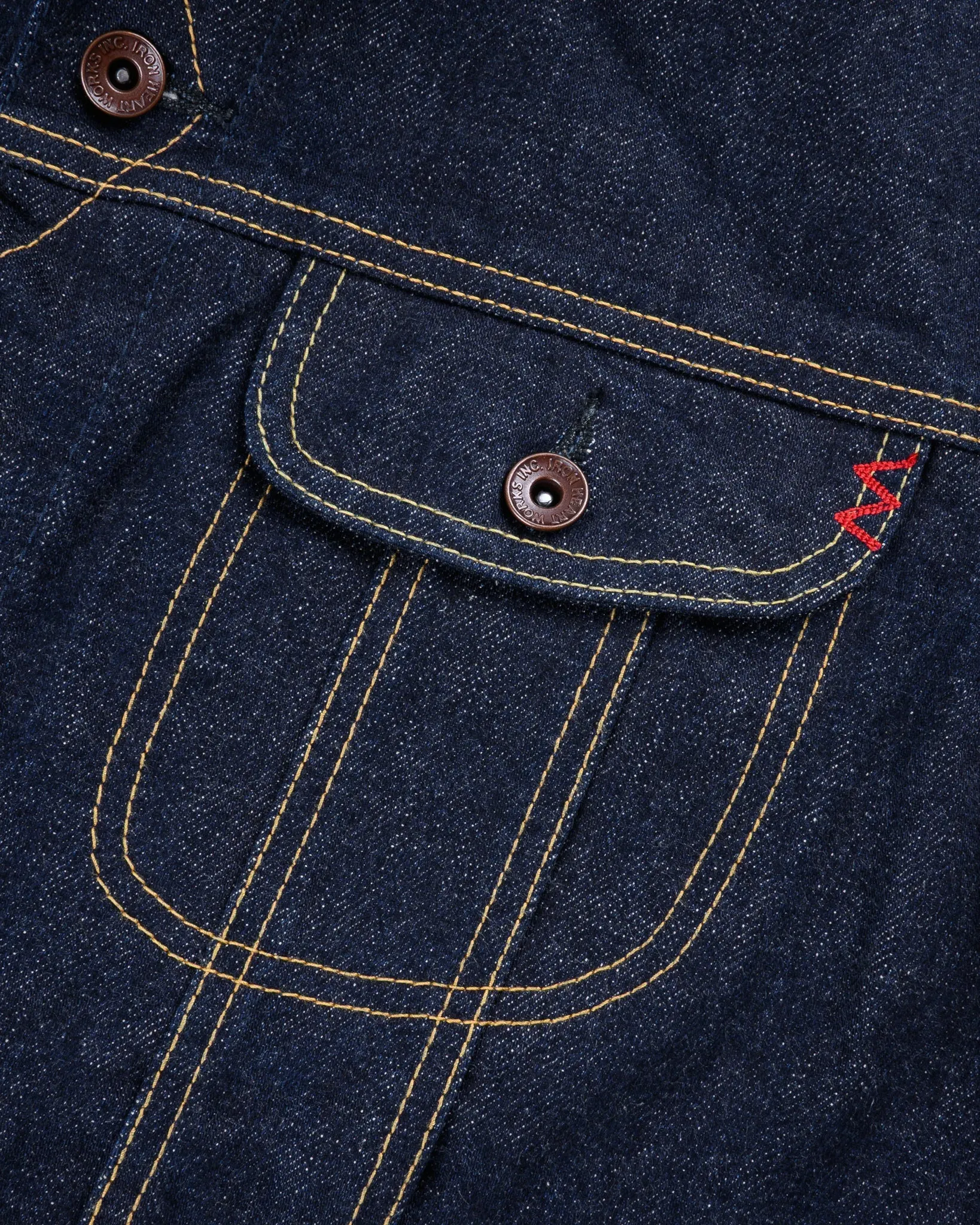 IH-101J-SR 18oz Selvedge Denim Storm Rider Indigo Jacket sold by Brooklyn Clothing Co. product image thumbnail 4
