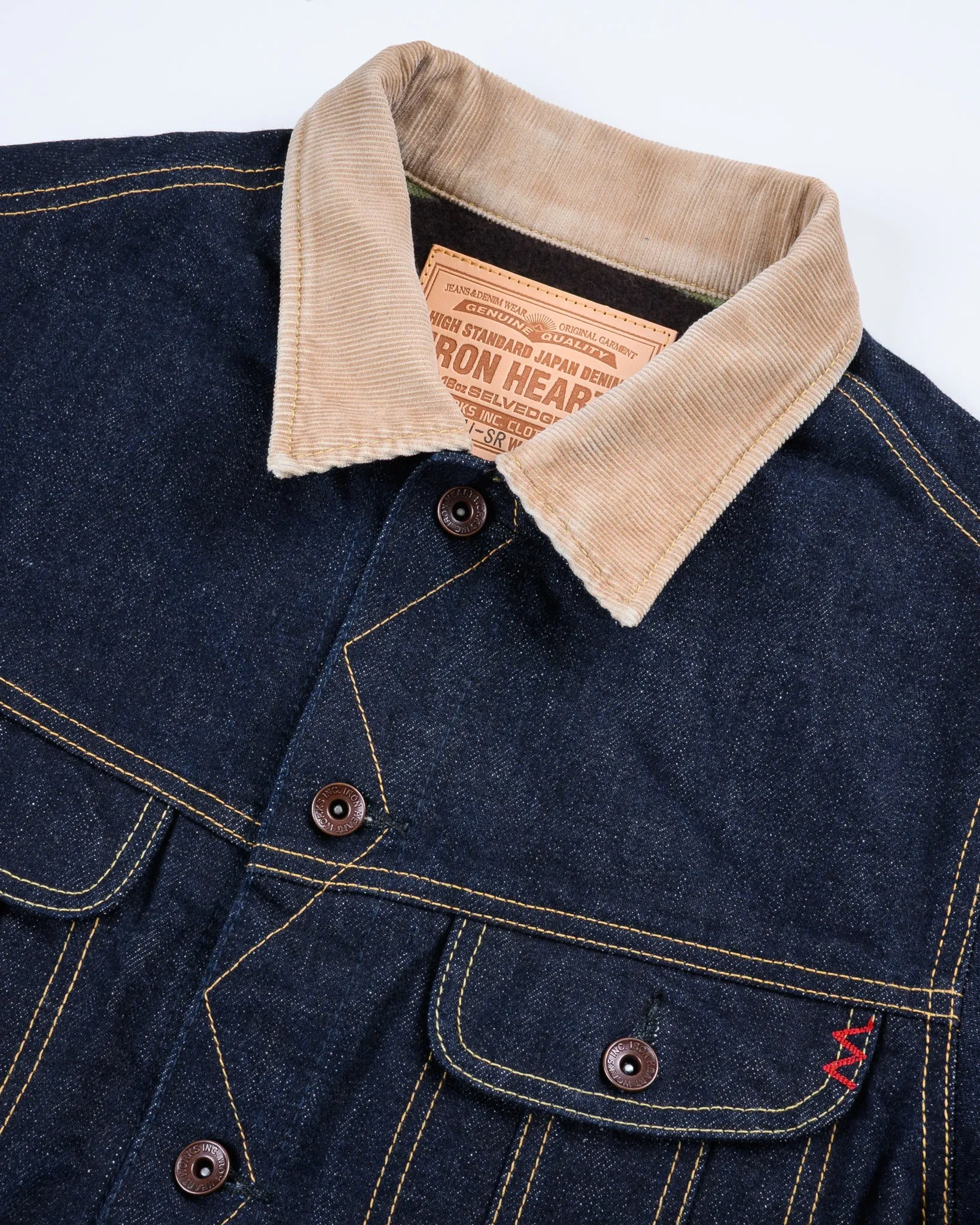 IH-101J-SR 18oz Selvedge Denim Storm Rider Indigo Jacket sold by Brooklyn Clothing Co. product image thumbnail 2