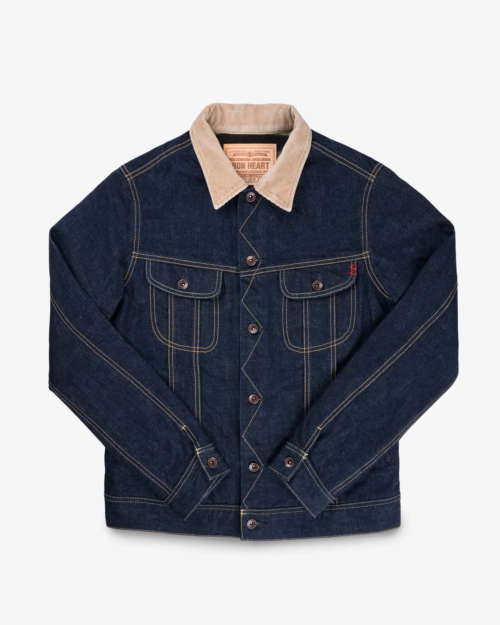 IH-101J-SR 18oz Selvedge Denim Storm Rider Indigo Jacket sold by Brooklyn Clothing Co.
