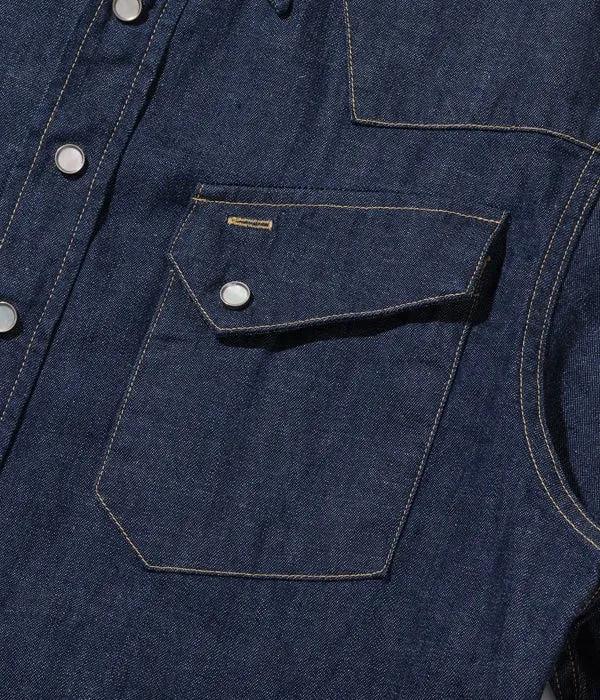 SC28190 9oz Blue Denim Western Shirt sold by Brooklyn Clothing Co. product image thumbnail 2