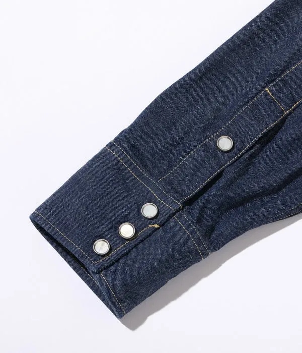 SC28190 9oz Blue Denim Western Shirt sold by Brooklyn Clothing Co. product image thumbnail 4