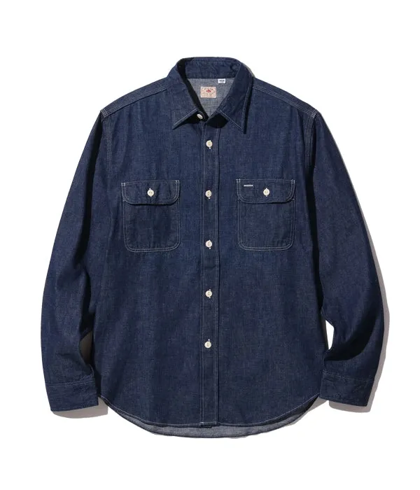 SC28190 9oz Blue Denim Western Shirt sold by Brooklyn Clothing Co.