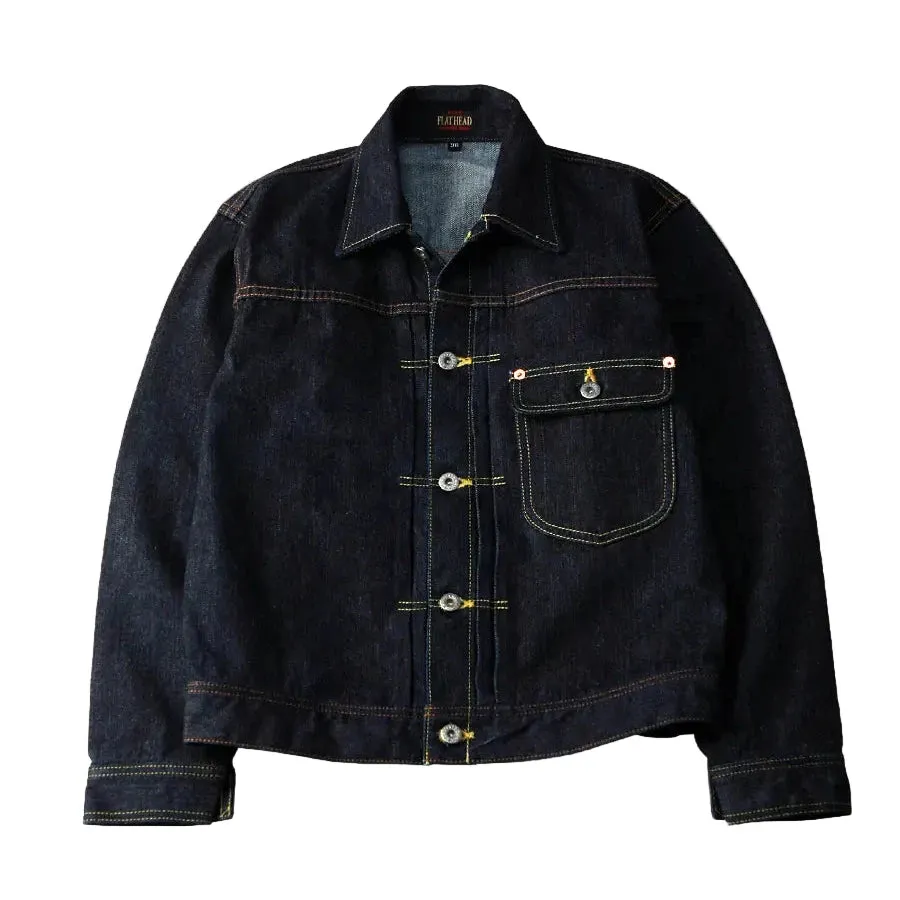 FN-OJ-D101 14.5oz Left Hand Twill 1940s Denim Jacket sold by Brooklyn Clothing Co.