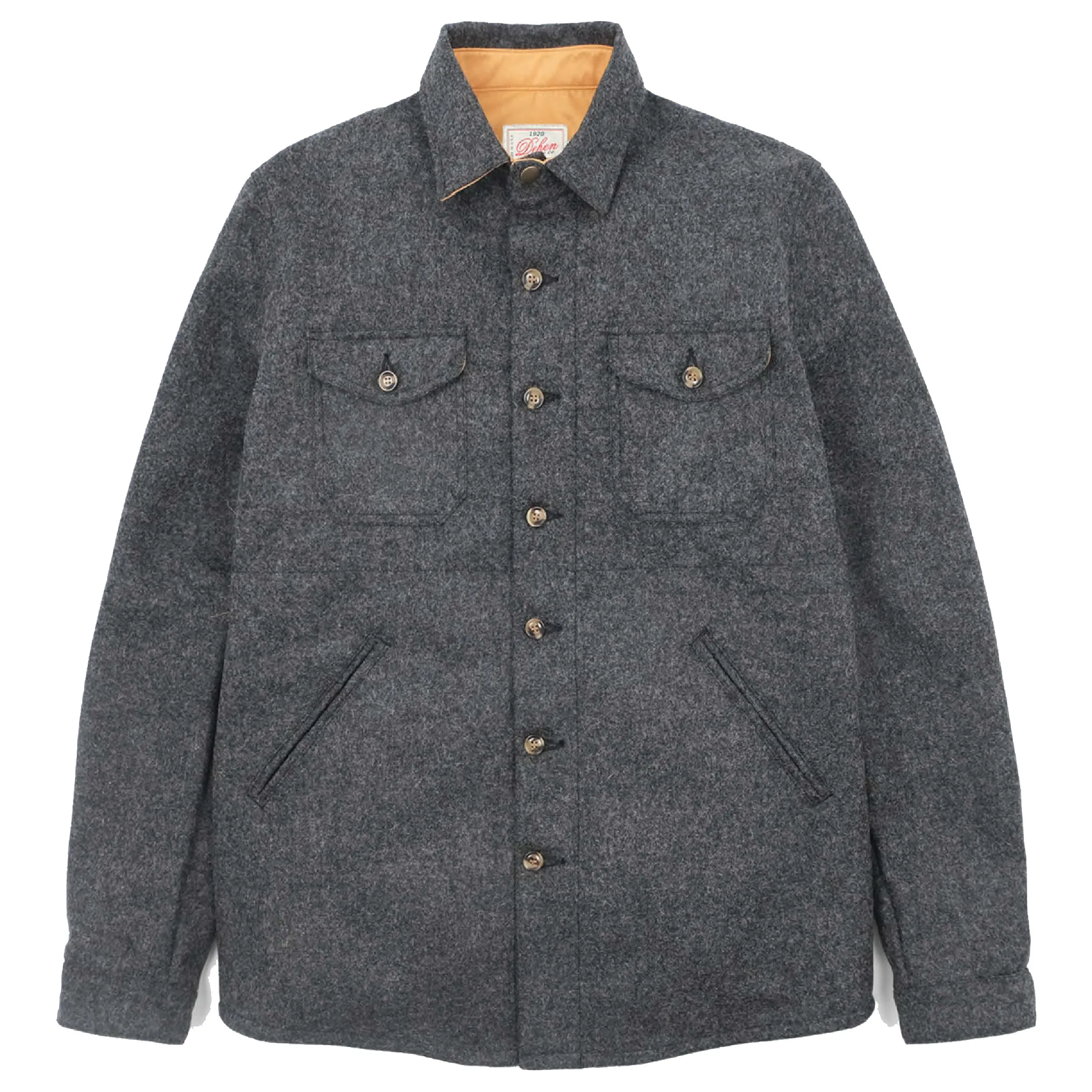 Crissman Overshirt Wool Granite sold by Brooklyn Clothing Co.