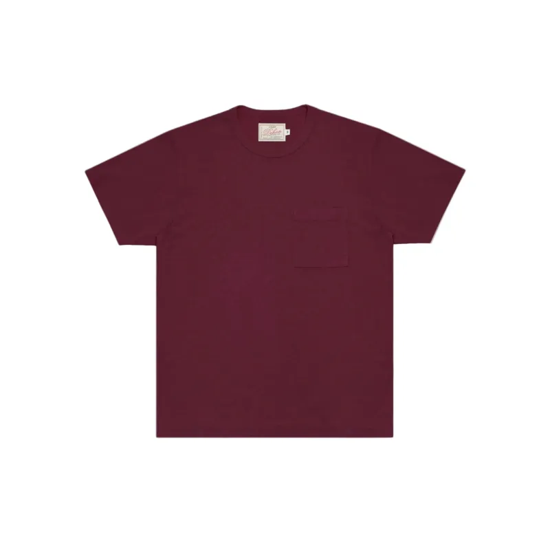 Heavy Duty Pocket Tee Burgundy sold by Brooklyn Clothing Co.