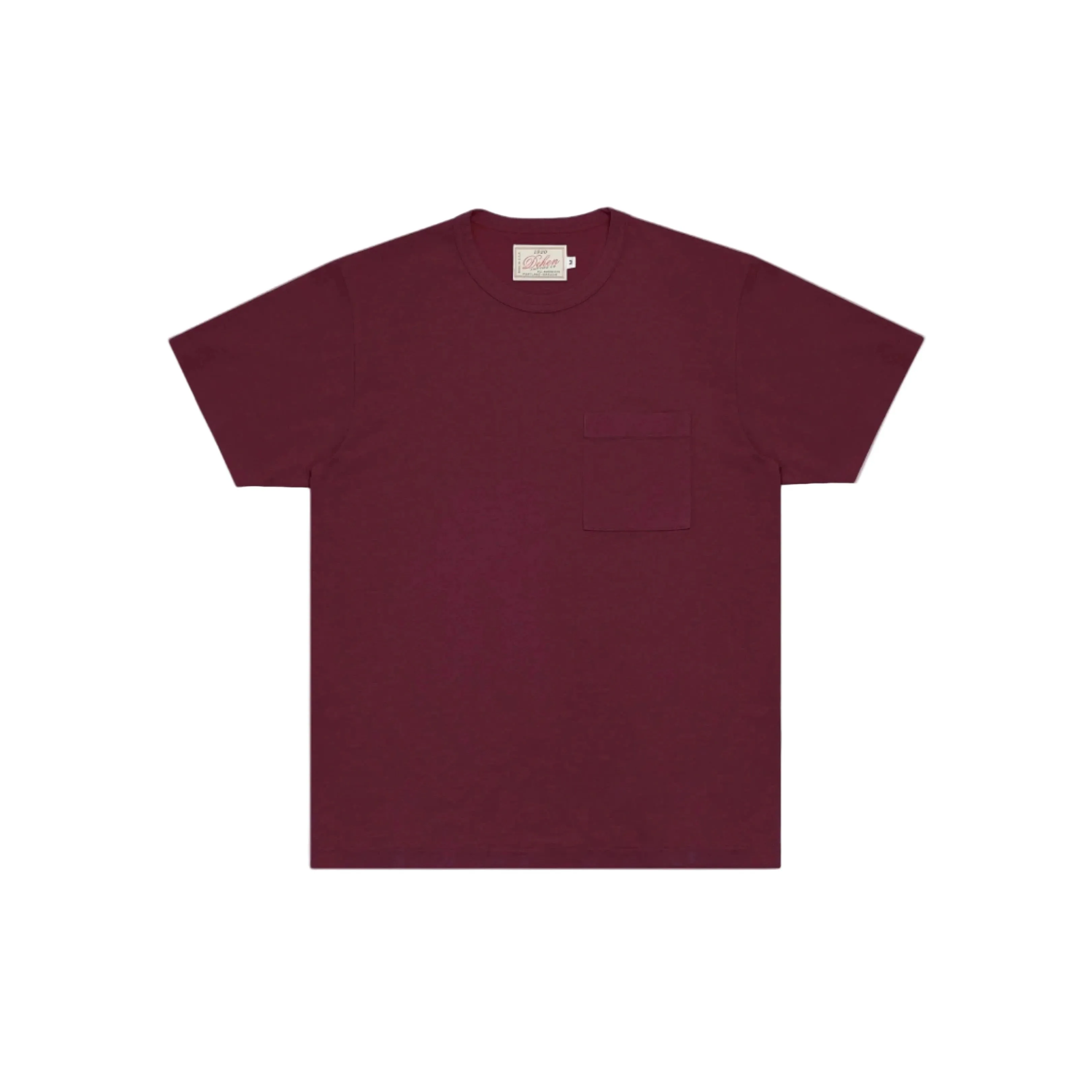 Heavy Duty Pocket Tee Burgundy sold by Brooklyn Clothing Co.