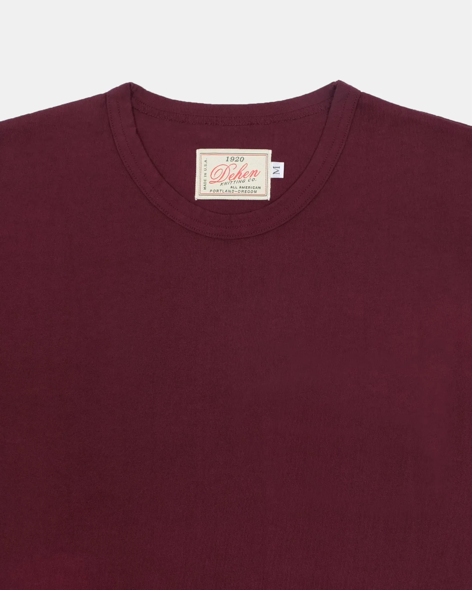 Heavy Duty Tee Burgundy sold by Brooklyn Clothing Co. product image thumbnail 2