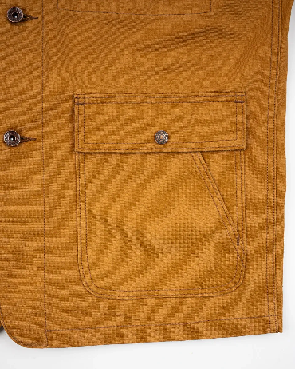 IHJ-148 10oz Kurashikizome Organic Cotton Duck Chore Jacket Brown sold by Brooklyn Clothing Co. product image thumbnail 3