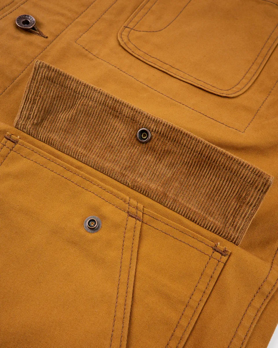 IHJ-148 10oz Kurashikizome Organic Cotton Duck Chore Jacket Brown sold by Brooklyn Clothing Co. product image thumbnail 4