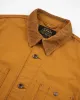 IHJ-148 10oz Kurashikizome Organic Cotton Duck Chore Jacket Brown sold by Brooklyn Clothing Co.
