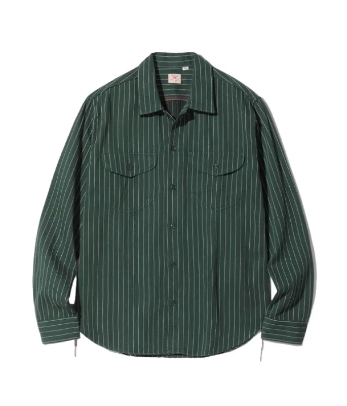 SC28652 Coke Stripe Work Shirt Green sold by Brooklyn Clothing Co.