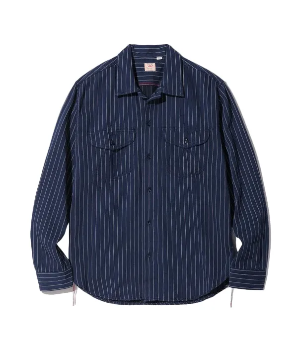 SC28652 Coke Stripe Work Shirt Navy sold by Brooklyn Clothing Co.