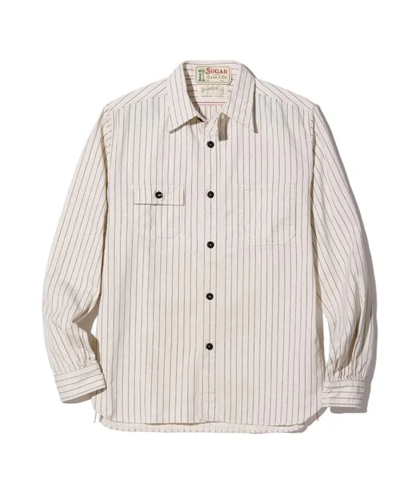 SC27076 Fiction Romance 8.5oz White Wabash Stripe Work Shirt sold by Brooklyn Clothing Co.