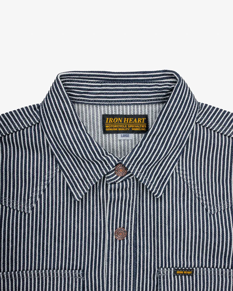 IHSH-421-IND 12oz Hickory Stripe CPO Shirt Indigo sold by Brooklyn Clothing Co. product image thumbnail 2