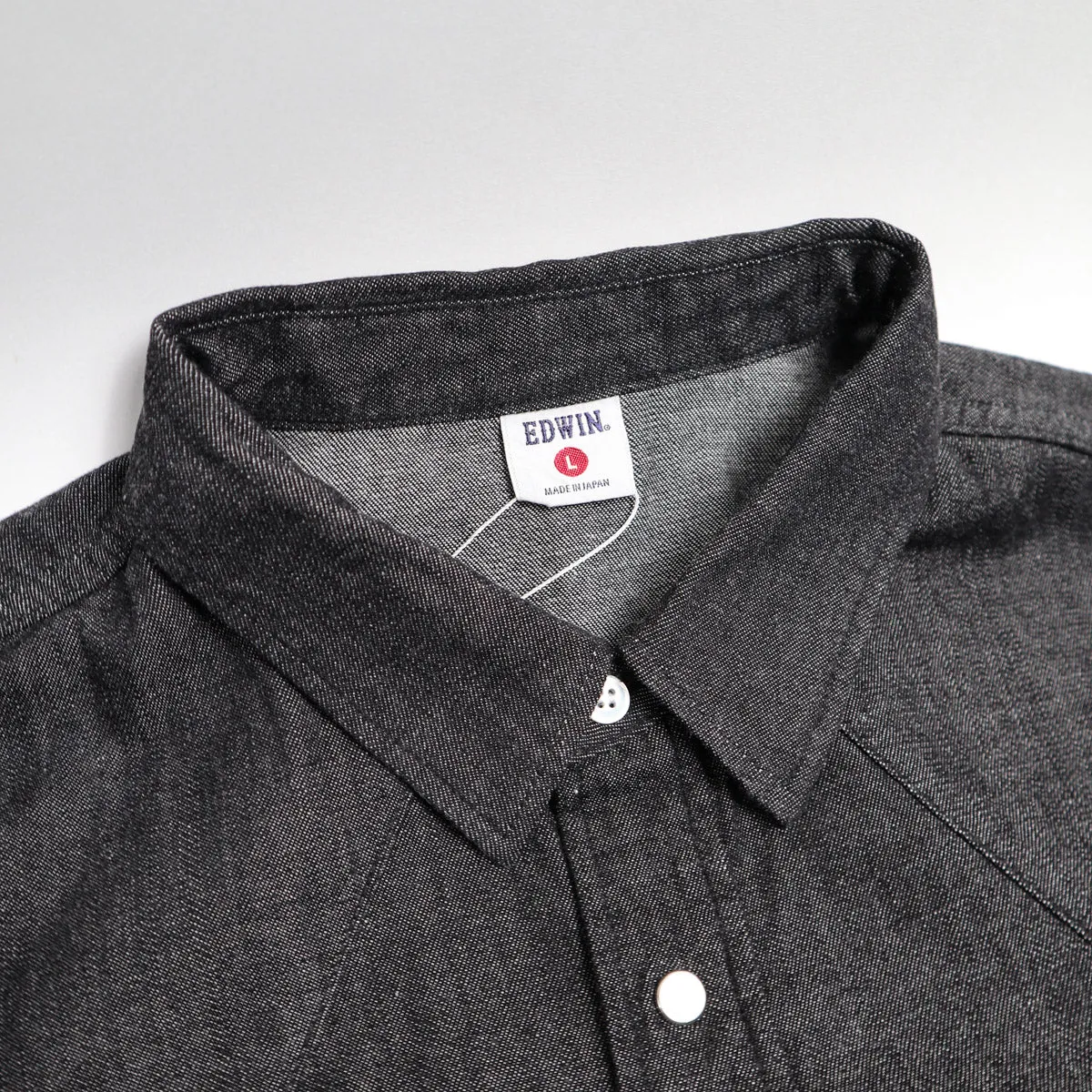 KST069-01 Western Shirt 8oz Black Denim sold by Brooklyn Clothing Co. product image thumbnail 2