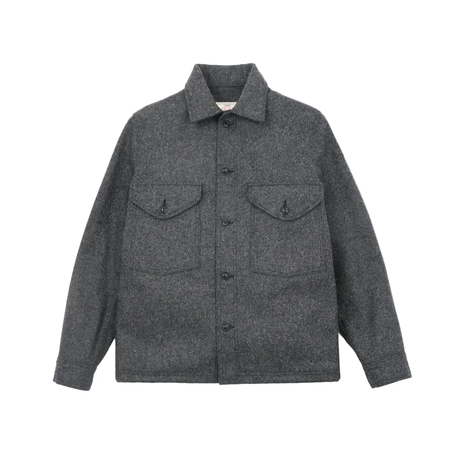 Skyline Overshirt Granite Wool sold by Brooklyn Clothing Co.