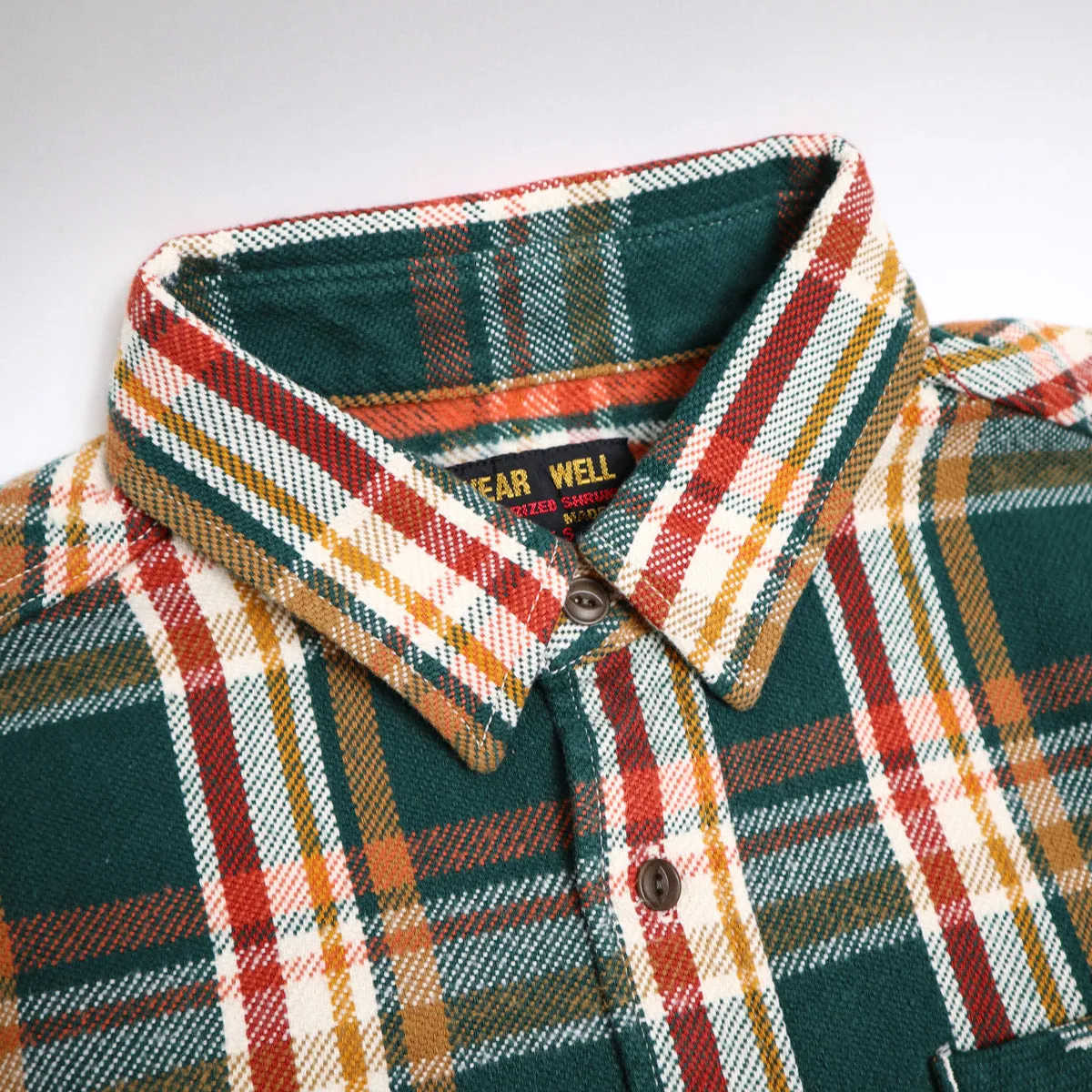 502553 Heavy Flannel Shirt Green sold by Brooklyn Clothing Co. product image thumbnail 2