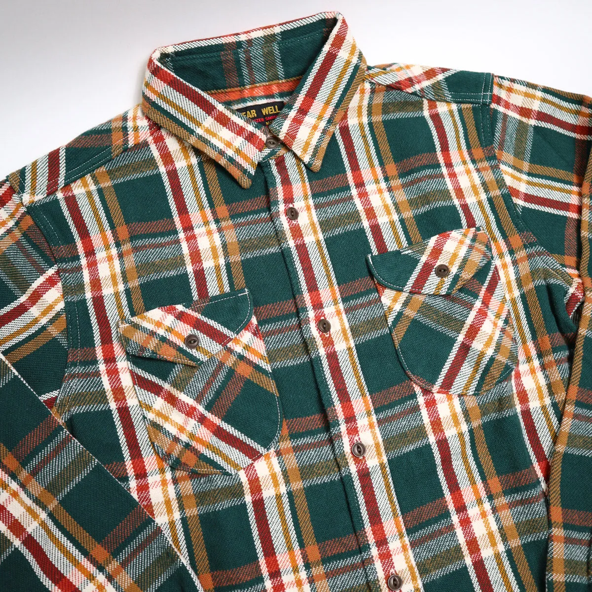 502553 Heavy Flannel Shirt Green sold by Brooklyn Clothing Co. product image thumbnail 3