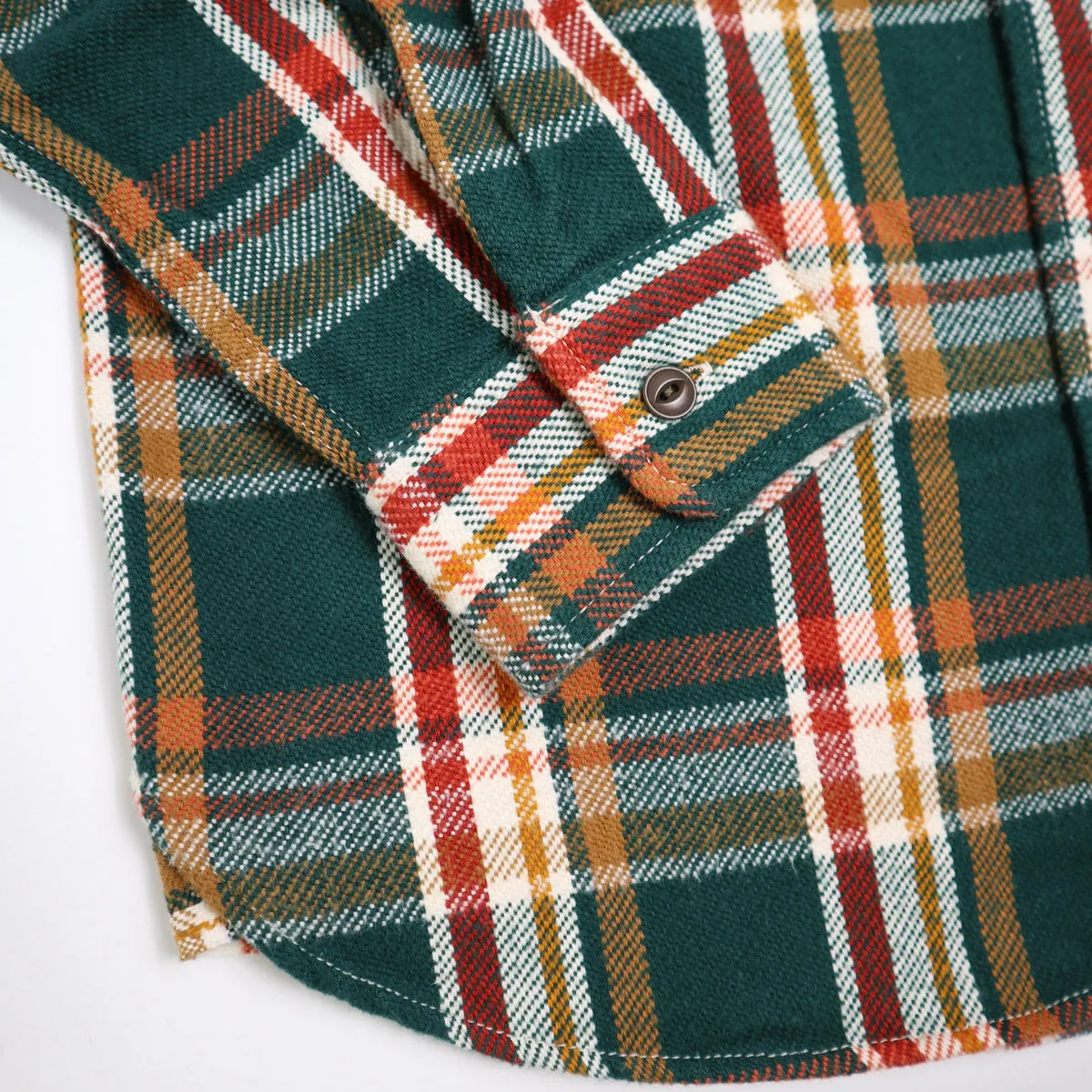 502553 Heavy Flannel Shirt Green sold by Brooklyn Clothing Co. product image thumbnail 5