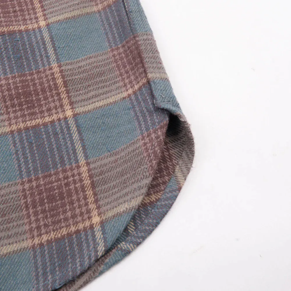 Jepson Dusty Blue Plaid Shirt sold by Brooklyn Clothing Co. product image thumbnail 4