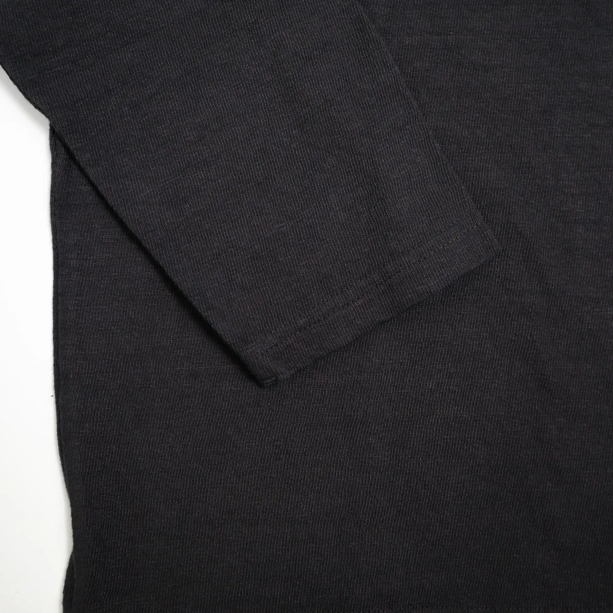 No. 8 Slub Nep Long Sleeve T-Shirt Black sold by Brooklyn Clothing Co. product image thumbnail 3