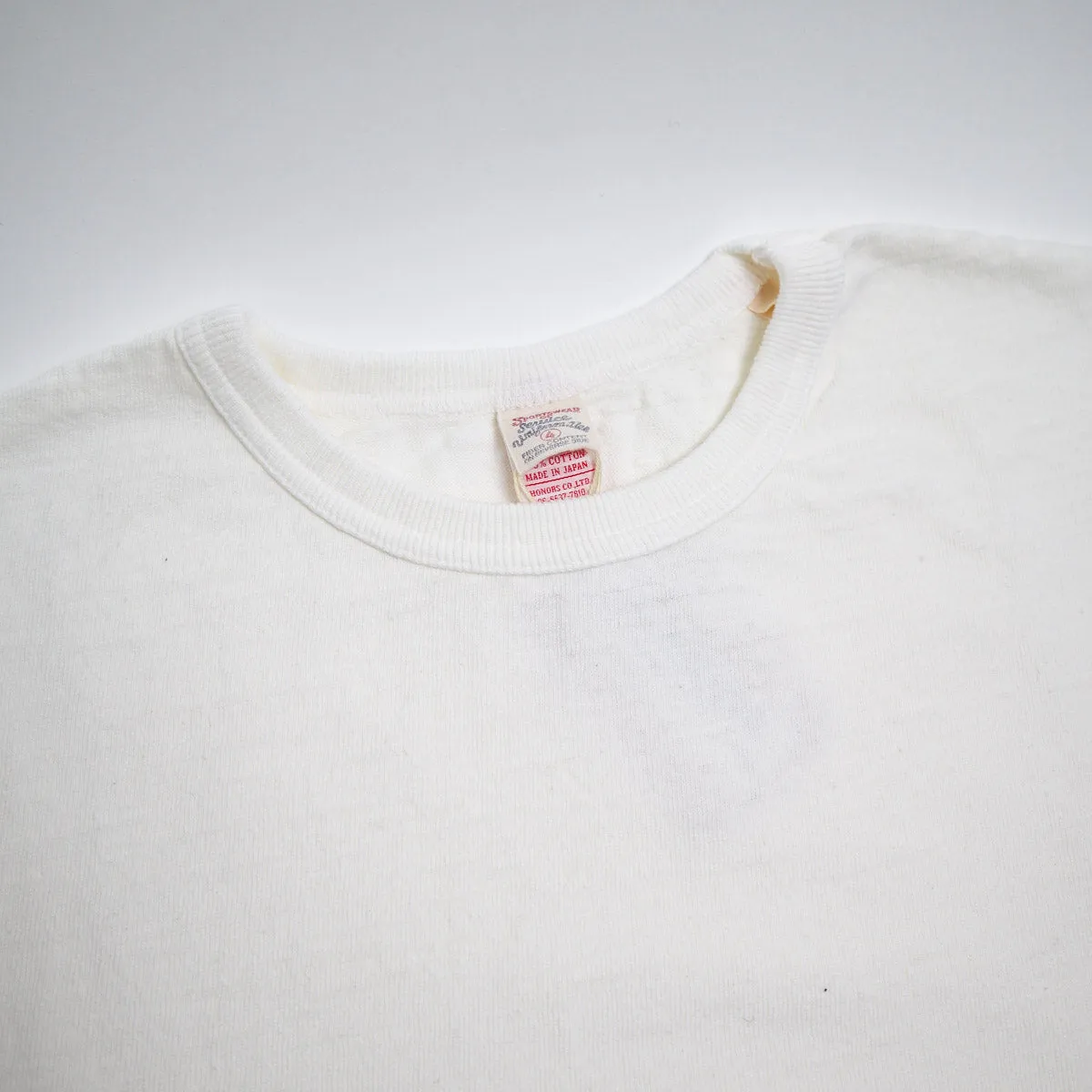 No. 8 Slub Nep Long Sleeve T-Shirt White sold by Brooklyn Clothing Co. product image thumbnail 2