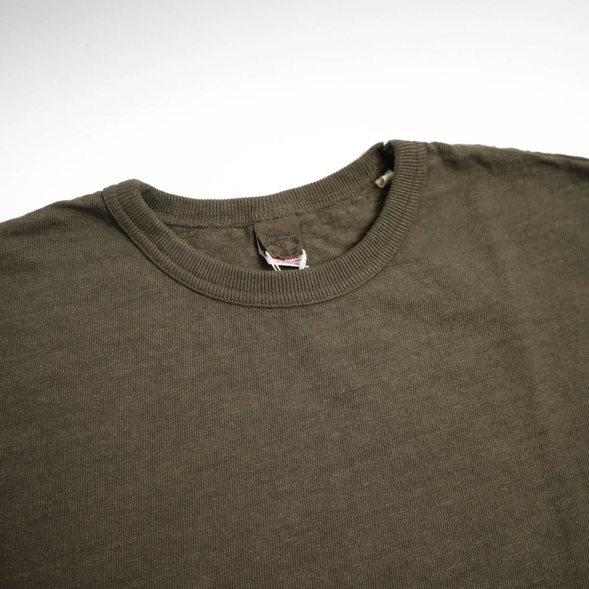 No. 8 Slub Nep Long Sleeve T-Shirt Olive sold by Brooklyn Clothing Co. product image thumbnail 2