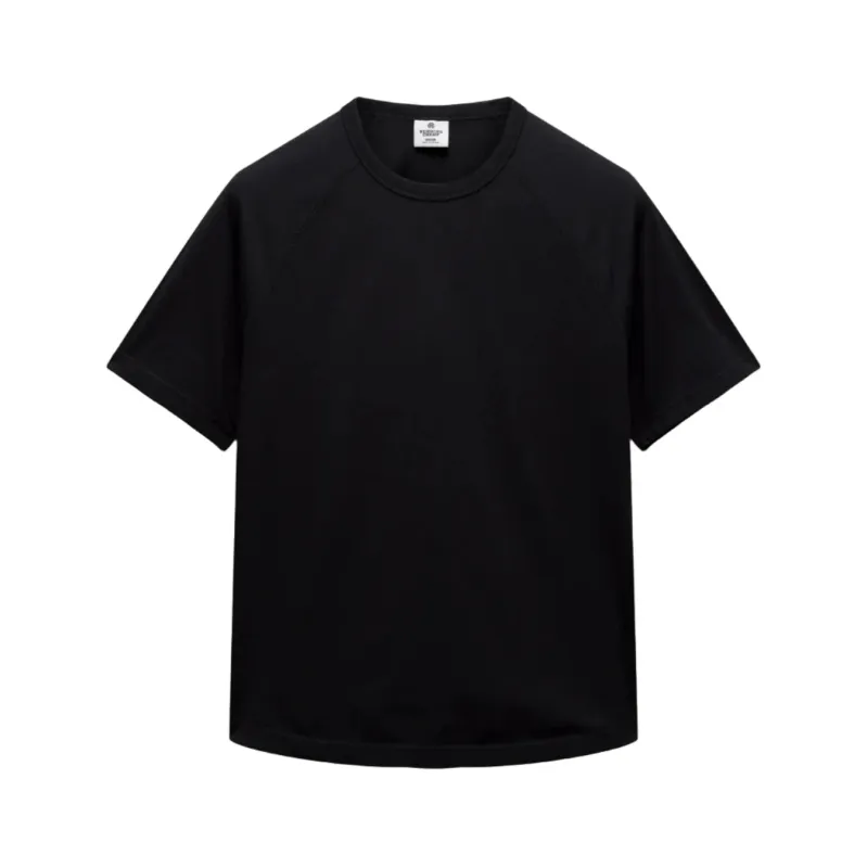 Lightweight Jersey Standard Raglan Tee Black sold by Brooklyn Clothing Co.