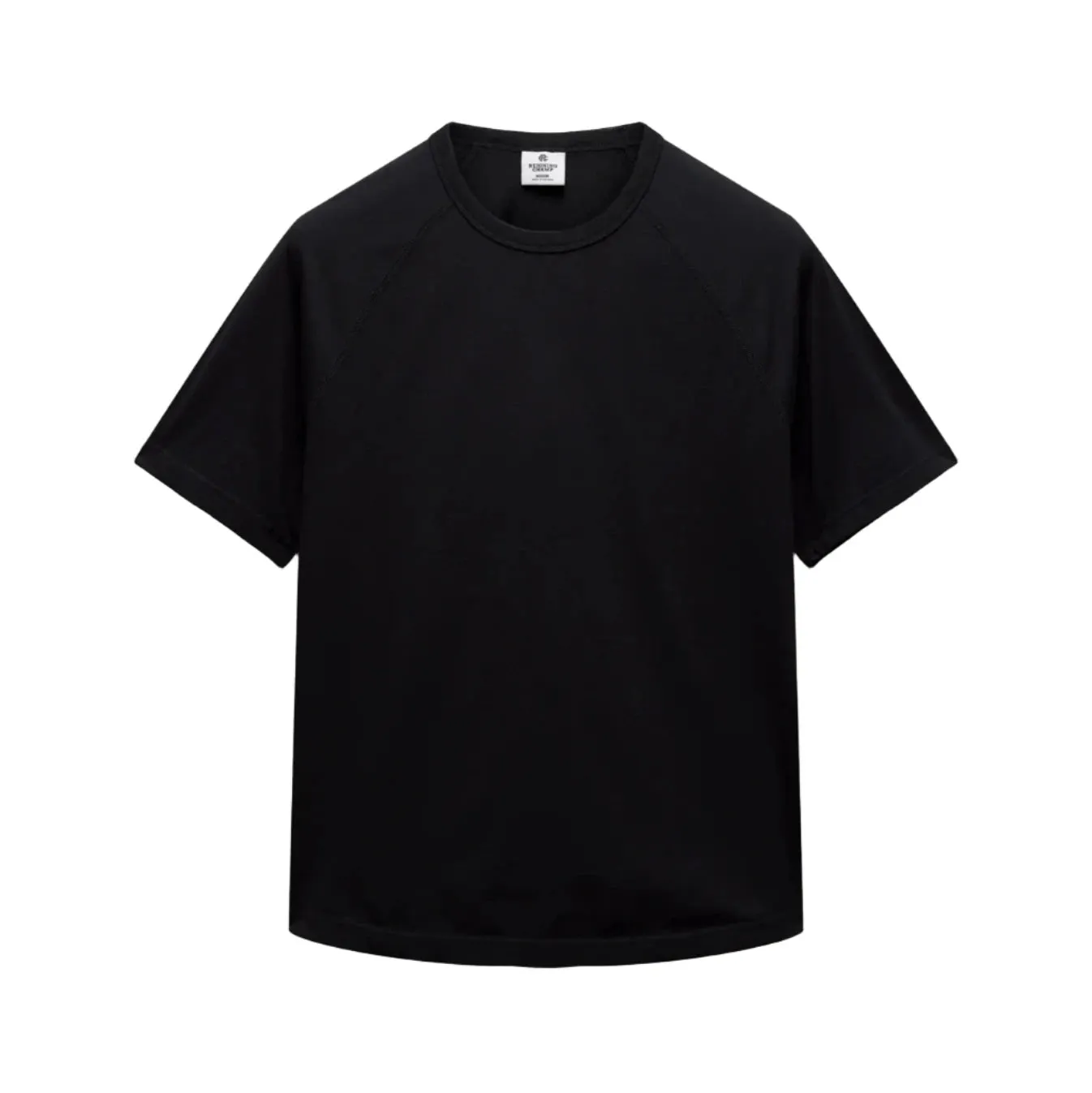 Lightweight Jersey Standard Raglan Tee Black sold by Brooklyn Clothing Co.