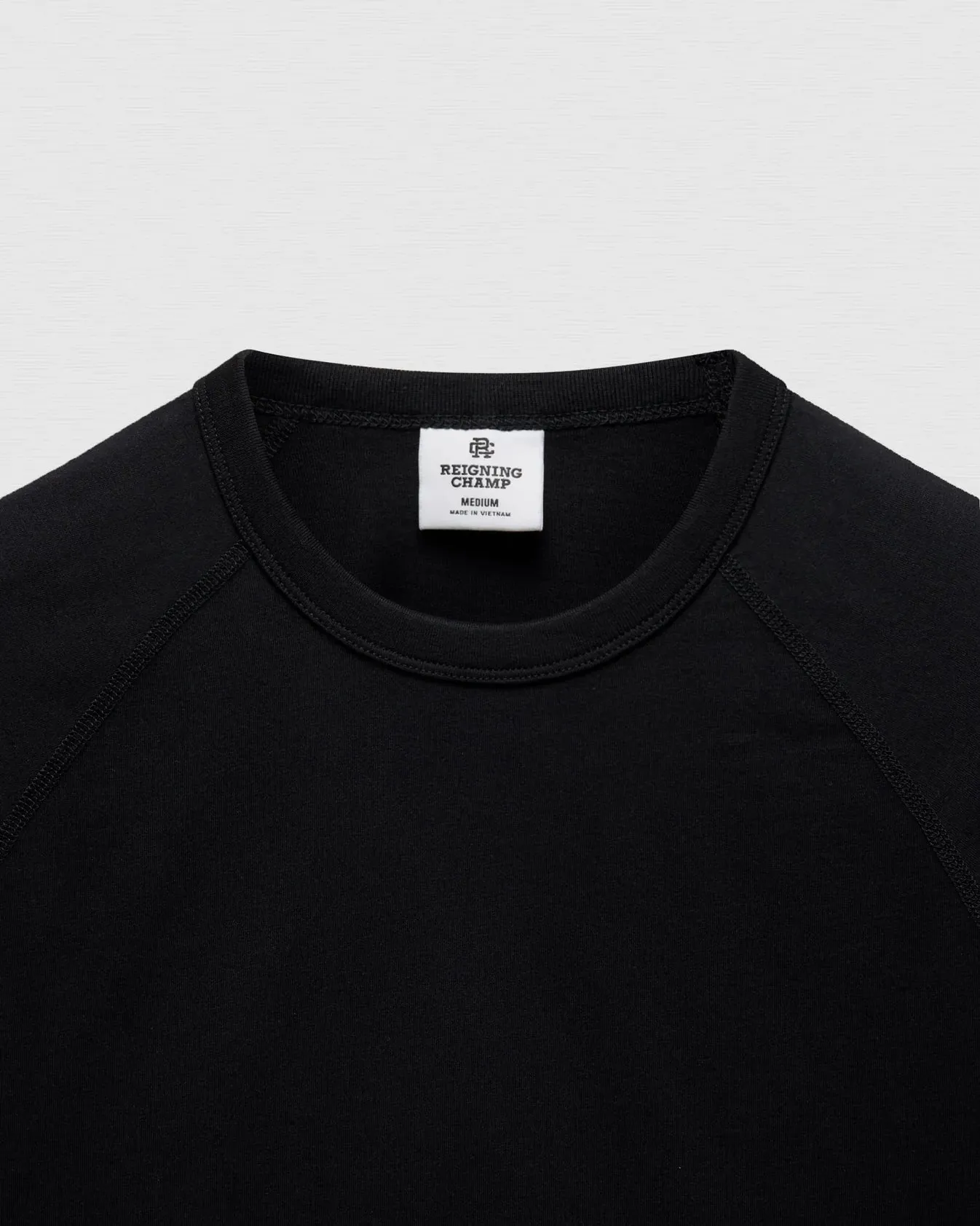Lightweight Jersey Standard Raglan Tee Black sold by Brooklyn Clothing Co. product image thumbnail 2