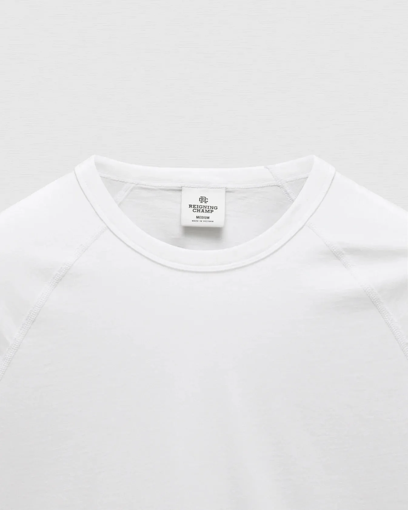 Lightweight Jersey Standard Raglan Tee White sold by Brooklyn Clothing Co. product image thumbnail 2
