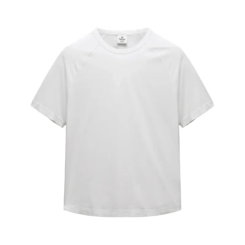 Lightweight Jersey Standard Raglan Tee White sold by Brooklyn Clothing Co.