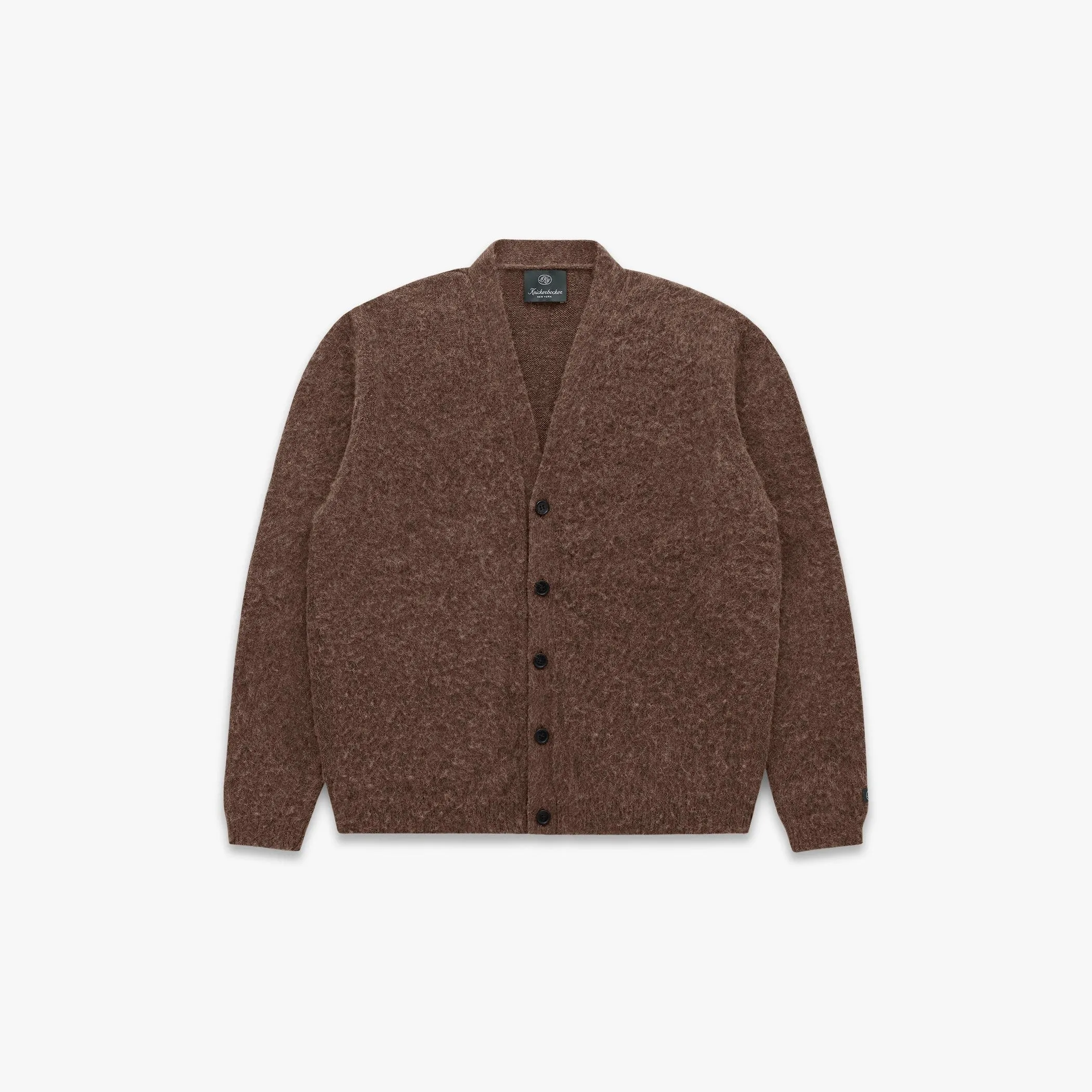 Amos Alpaca Cardigan Brown sold by Brooklyn Clothing Co.