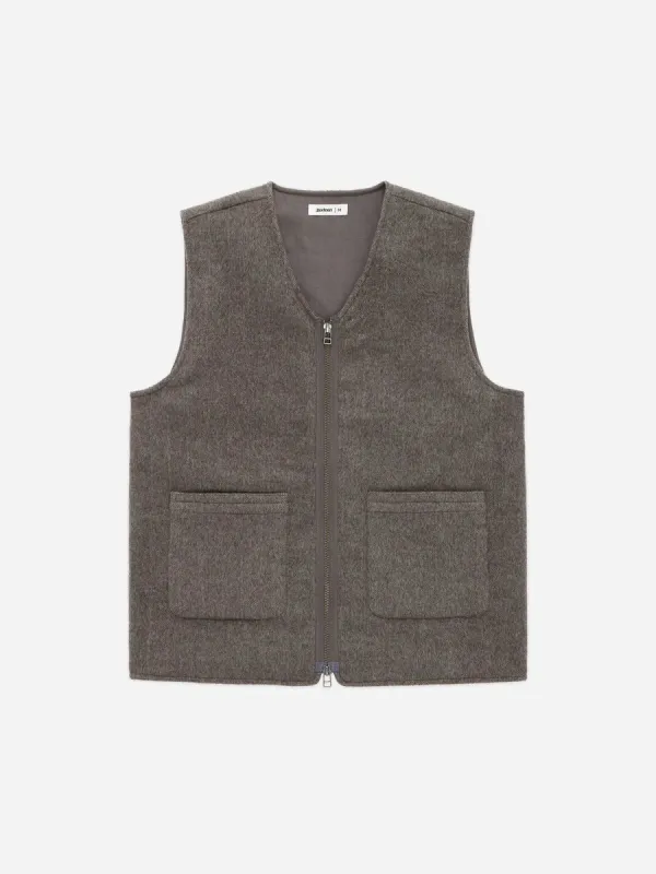 Zip Vest Tobacco sold by Brooklyn Clothing Co.